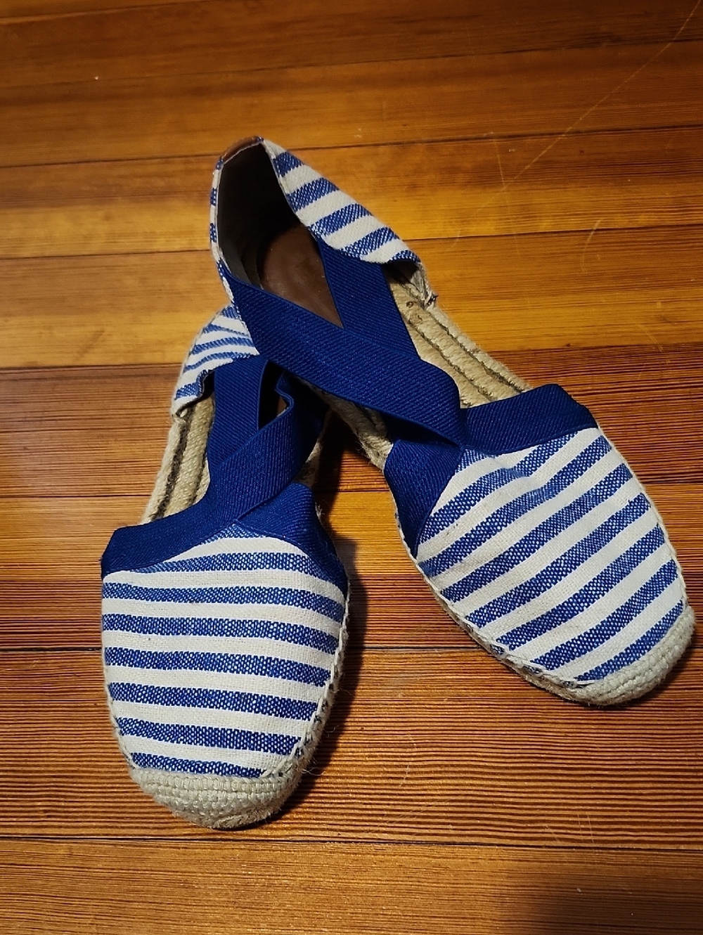 Michael Kors- Blue Striped Women’s Espadrille Flats - Sailor Style - Sz9